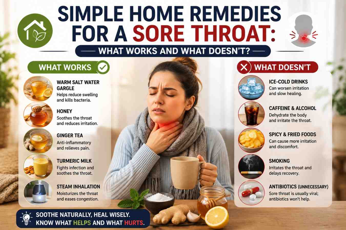 Home remedies for sore throat and dry cough
